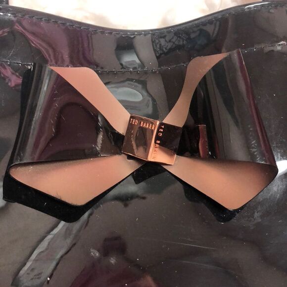 Ted Baker Black patent leather tote.  “As is”. - Picture 2 of 8